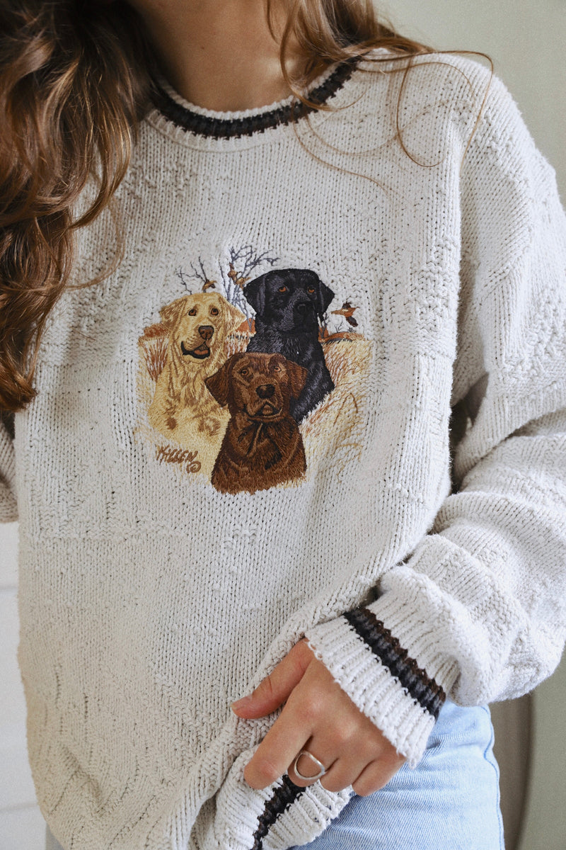 Vintage 〰️ Labrador Retriever Sweater (M)