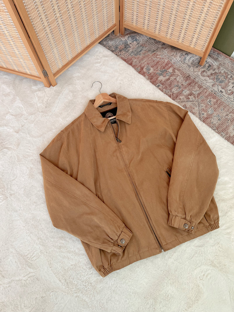 Vintage 〰️ Camel Suede Jacket (L)