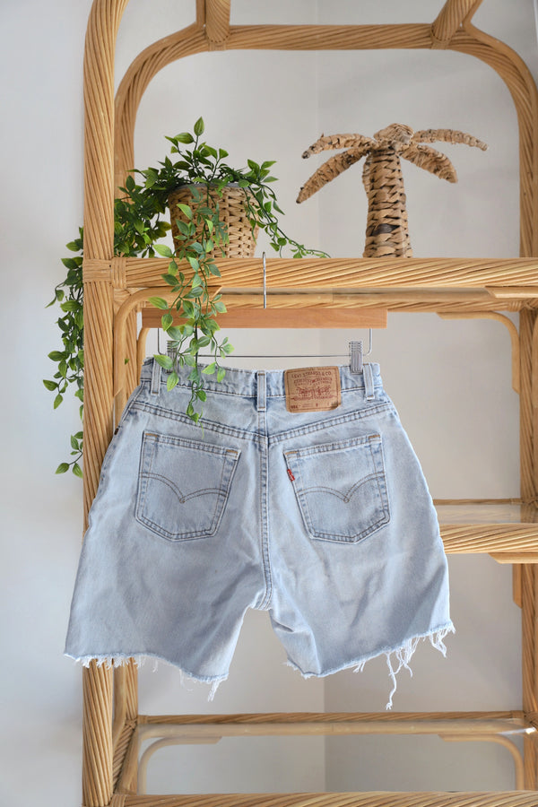 Vintage Levi's 〰️ 551 Light Wash Denim Shorts (27)