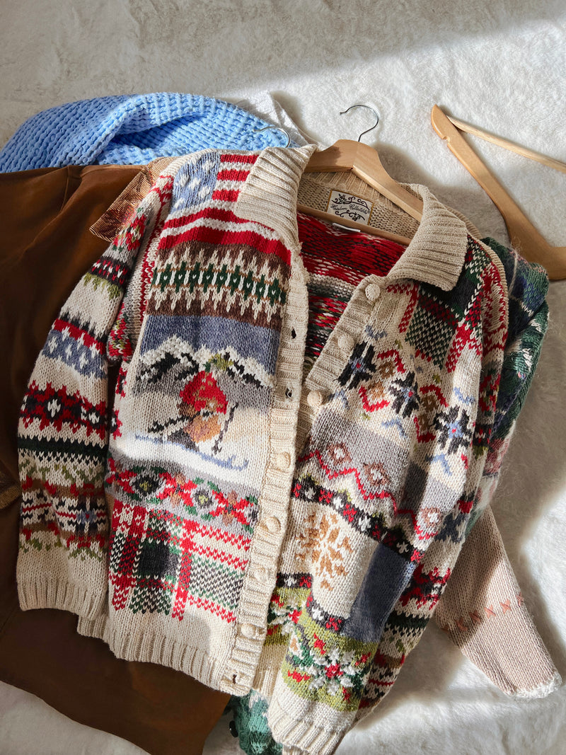 Vintage 〰️ Park City Knit Sweater (M)