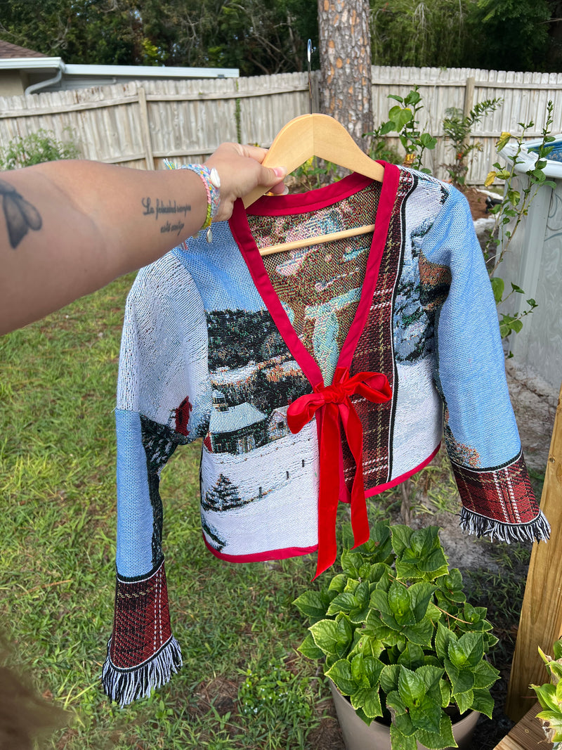 Vintage • Handmade Christmas Jacket (M)