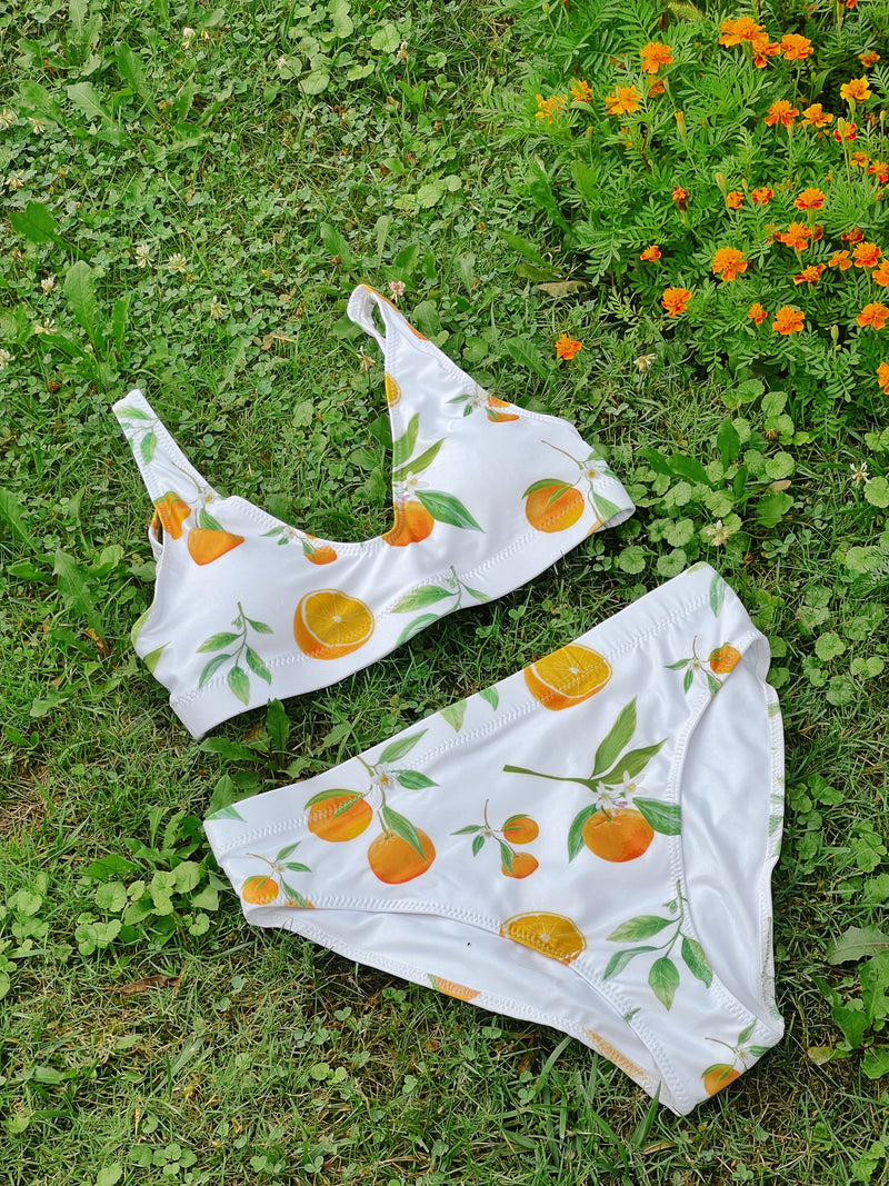 Naranja 〰️ Recycled High Waisted Bikini