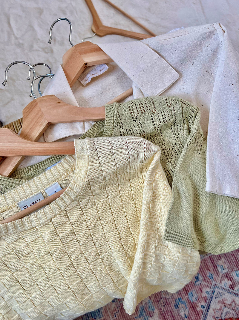 Vintage 〰️ Olive Sweater Top (M)