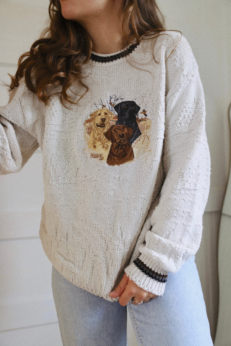 Vintage 〰️ Labrador Retriever Sweater (M)