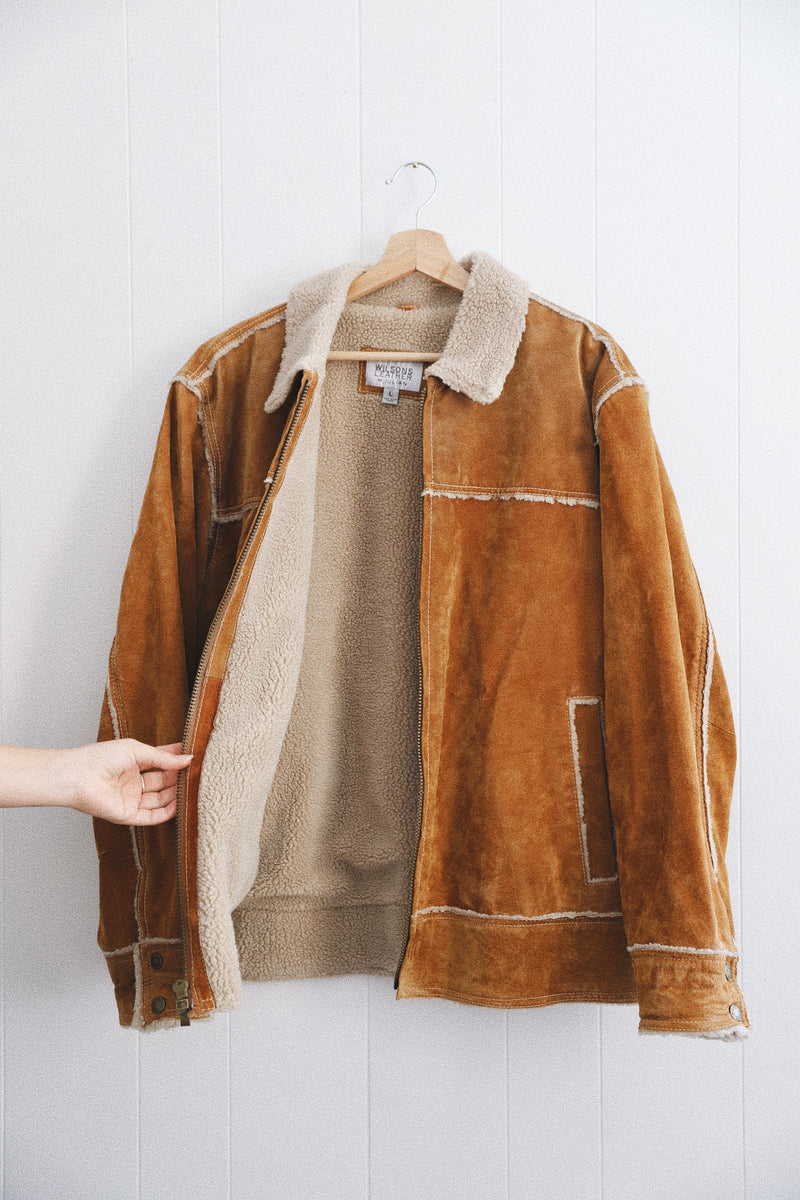 Vintage 〰️ Suede Leather Jacket (L)