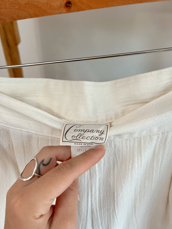 Vintage 〰️ Ivory Textured Pants (25)