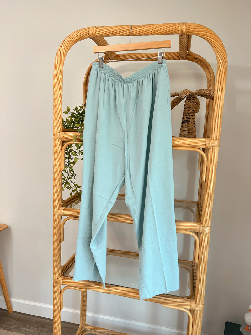 Vintage 〰️ Seafoam Beach Pants (2x)