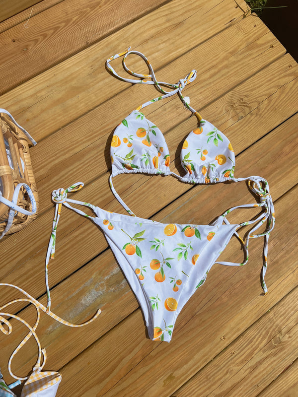 Naranja 〰️ Recycled String Bikini