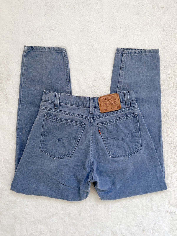 Vintage Levi’s 〰️ 550 Slate Blue Wash Denim (28)
