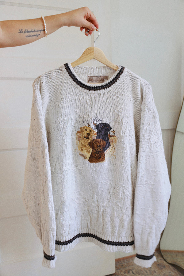 Vintage 〰️ Labrador Retriever Sweater (M)