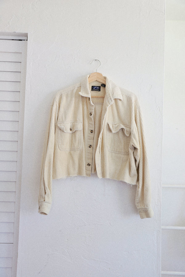 Vintage 〰️ Chunky Cream Corduroy (L)