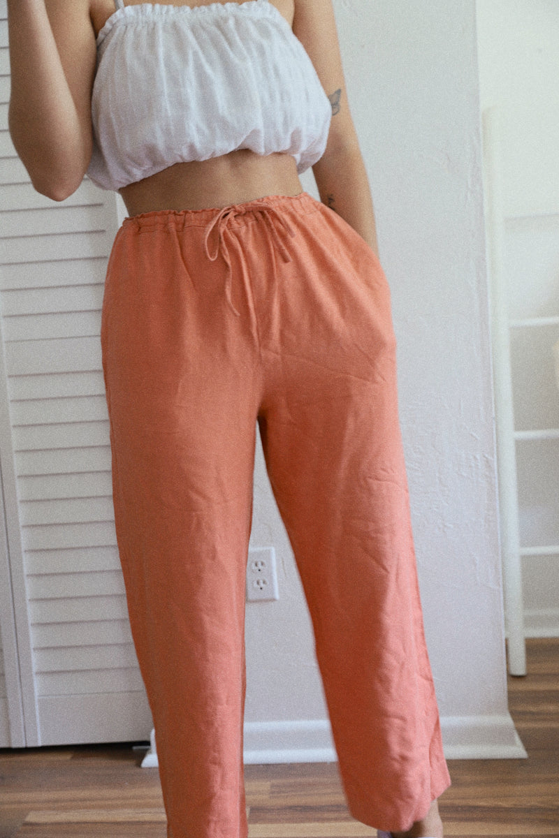 Vintage 〰️  Linen Comfy Pants (M)