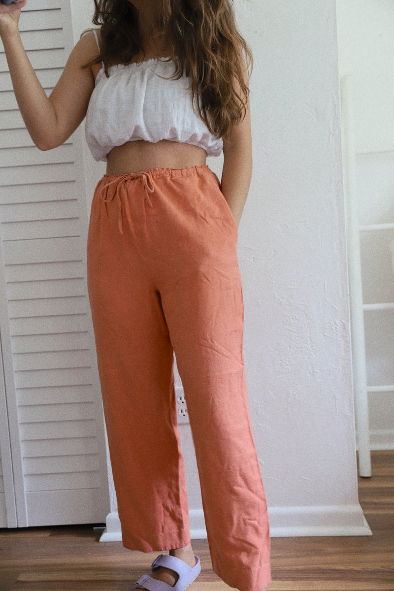 Vintage 〰️  Linen Comfy Pants (M)