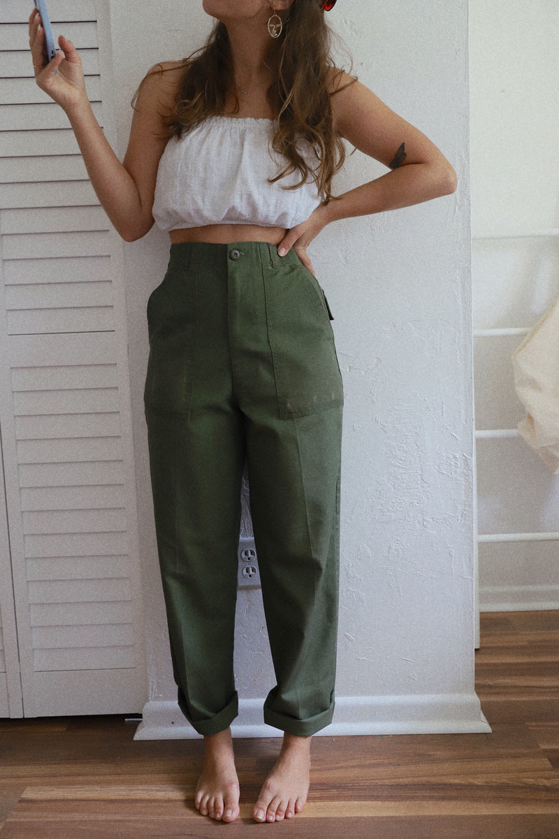 Vintage 〰️  1984 Military Utility Trousers (30)