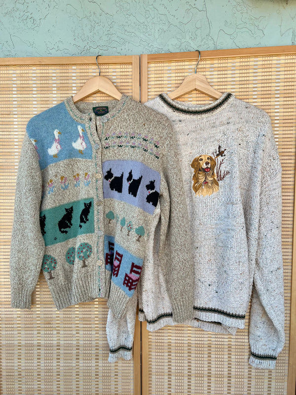 Vintage • Golden Retriever Sweater (XL)