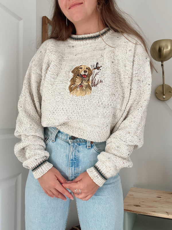 Vintage • Golden Retriever Sweater (XL)