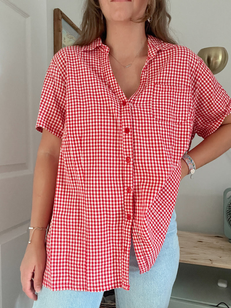 Vintage • Gingham Picnic Top (2X)