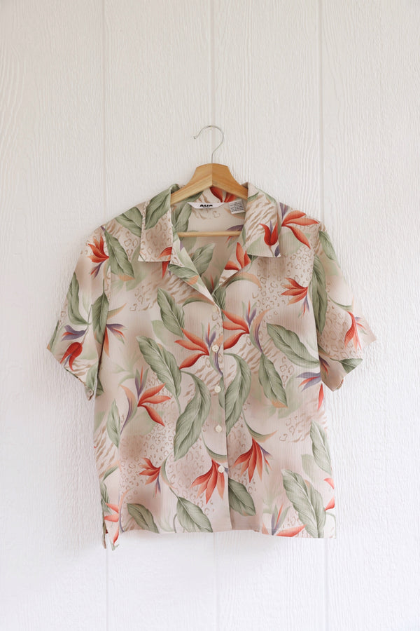 Vintage • Aloha Textured Shirt (M)