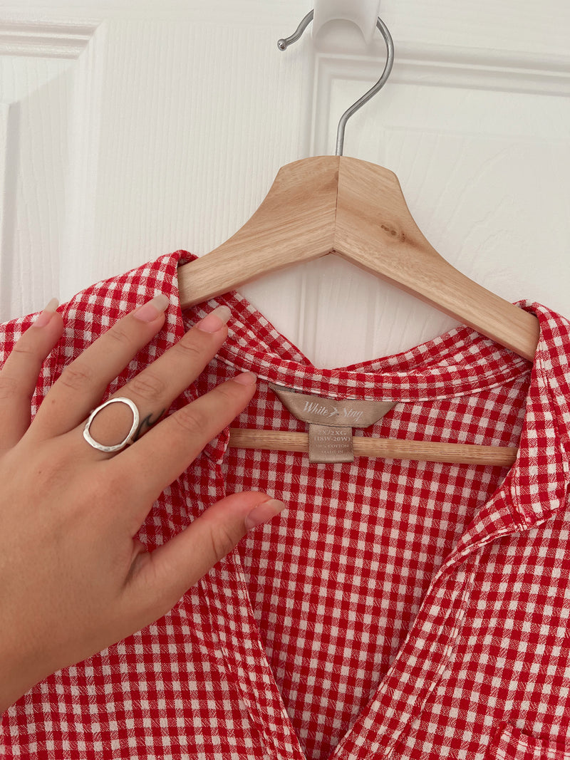 Vintage • Gingham Picnic Top (2X)