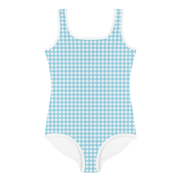 Seafoam Gingham • Kids One Piece