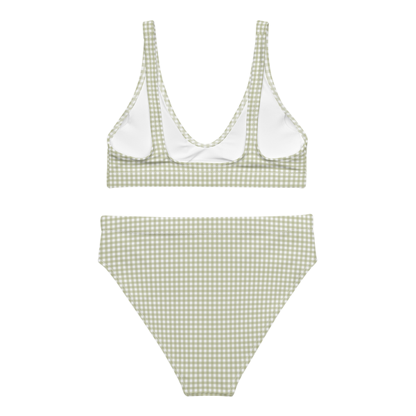 Fern Gingham 〰️ Recycled High Waisted Bikini