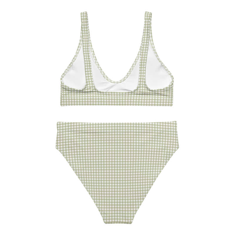 Fern Gingham 〰️ Recycled High Waisted Bikini