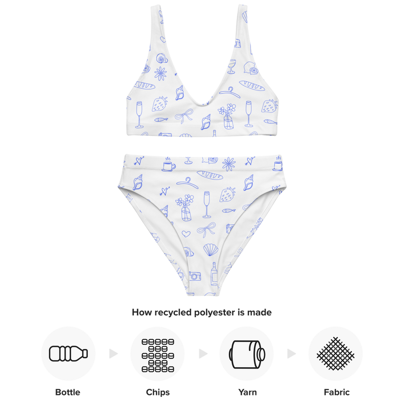 Sea Salt 〰️ Recycled High Waisted Bikini