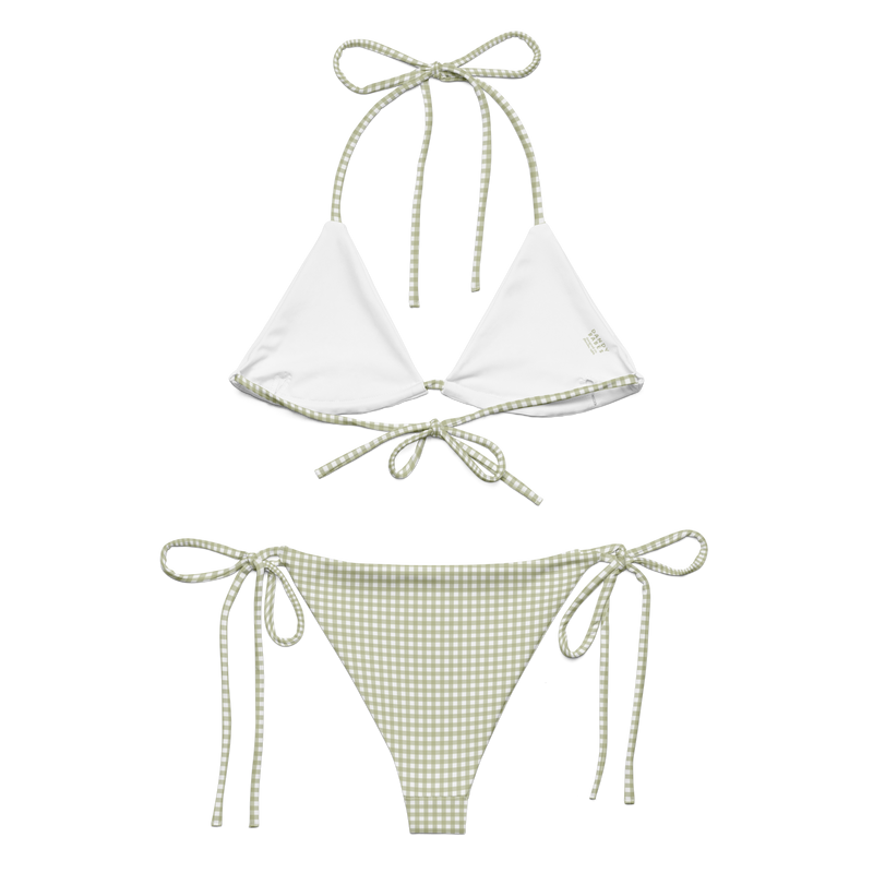 Fern Gingham 〰️ Recycled String Bikini