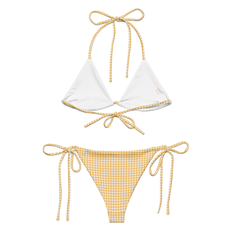 Sunday Gingham 〰️ Recycled String Bikini