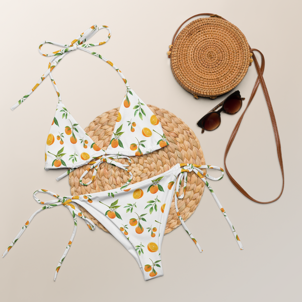 Naranja 〰️ Recycled String Bikini