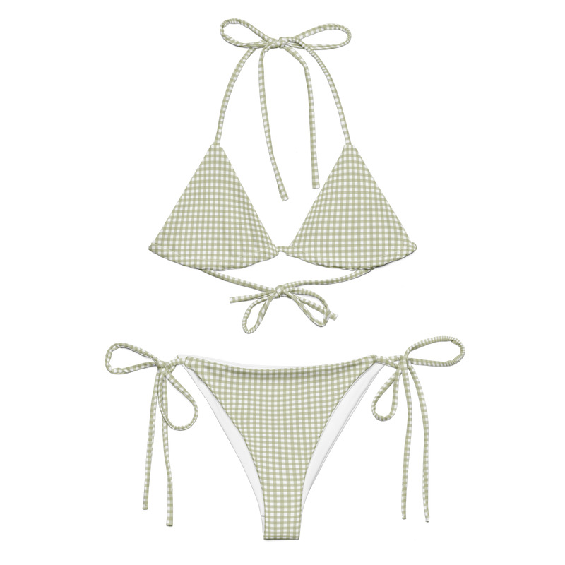 Fern Gingham 〰️ Recycled String Bikini