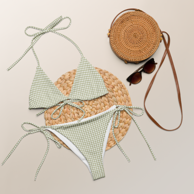 Fern Gingham 〰️ Recycled String Bikini