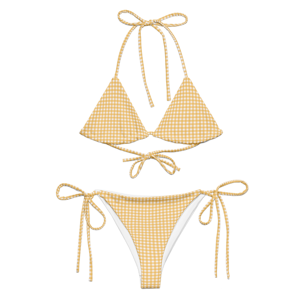 Sunday Gingham 〰️ Recycled String Bikini