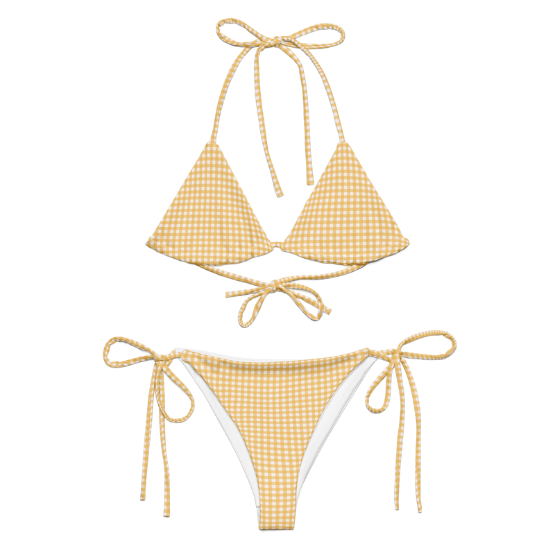 Sunday Gingham 〰️ Recycled String Bikini