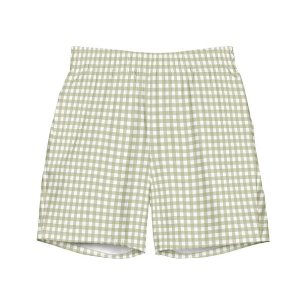 Fern Gingham • Men's Swim Trunks