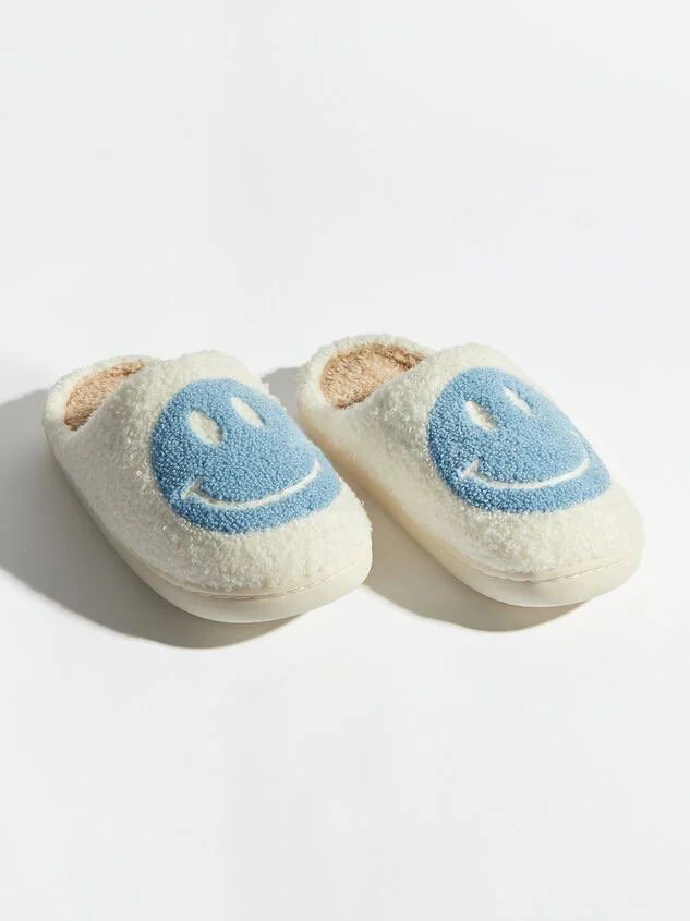 The Smiley Fuzzy Slippers