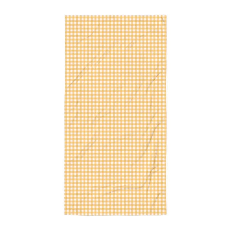 Sunday Gingham Beach Towel