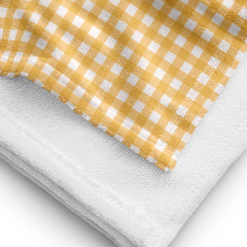 Sunday Gingham Beach Towel