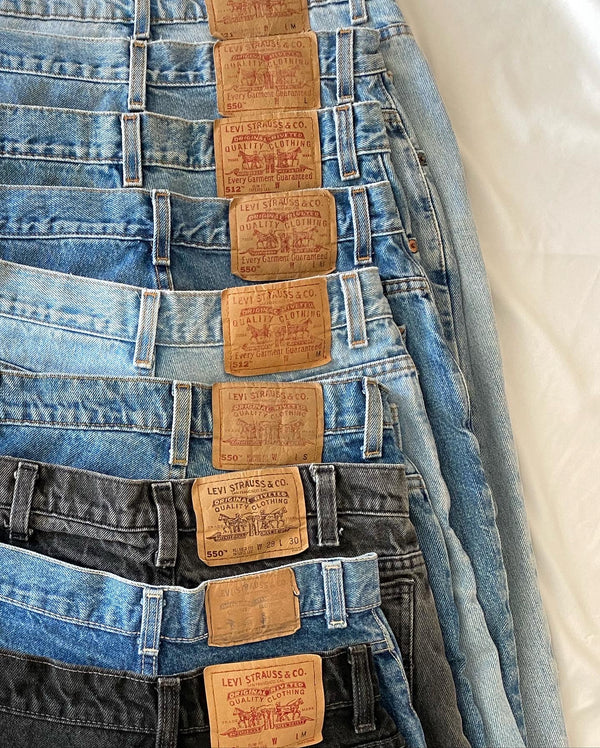 Custom Vintage Levi's — Blue Jean, All Sizes, All Styles, All Washes (Light, Medium or Dark)