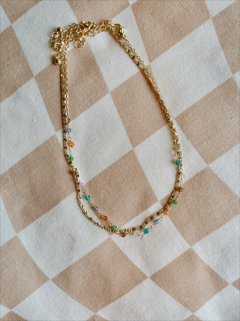 Shastina Gold Crystal Necklace