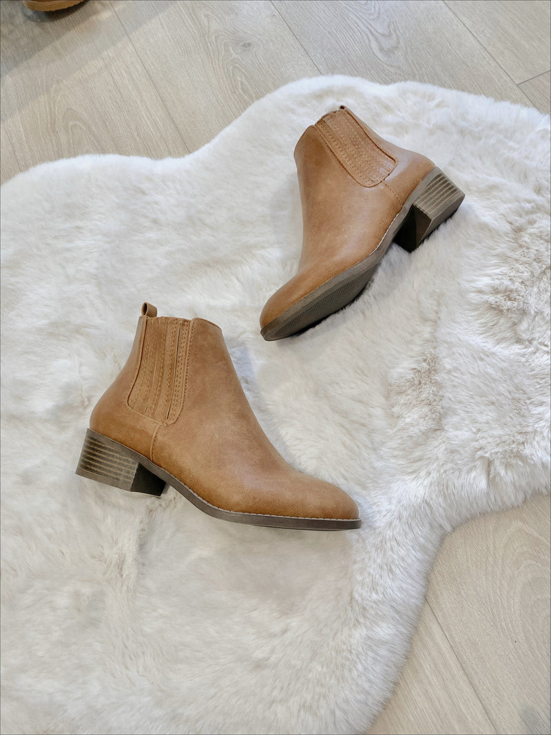 Faux Leather Bootie