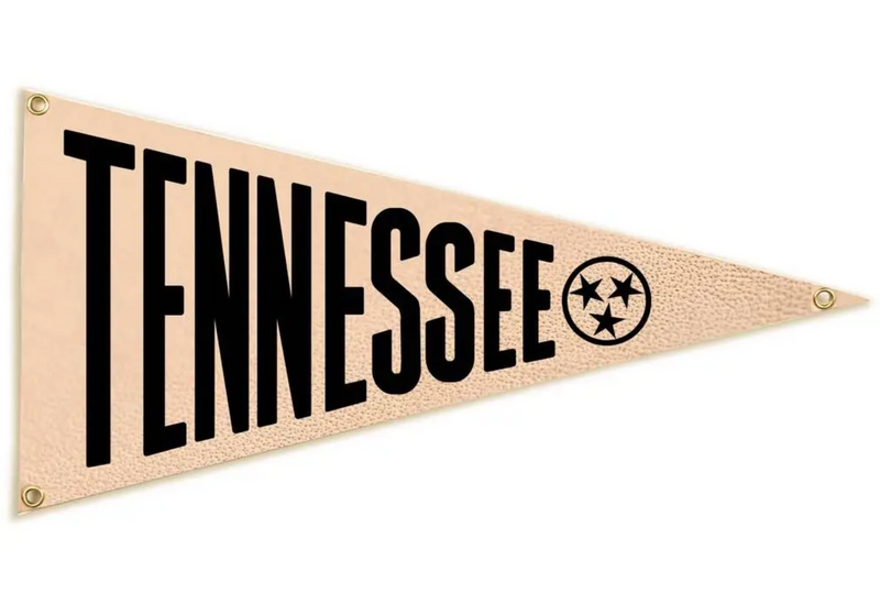 Leather 'TENNESSEE' Pennant Flag