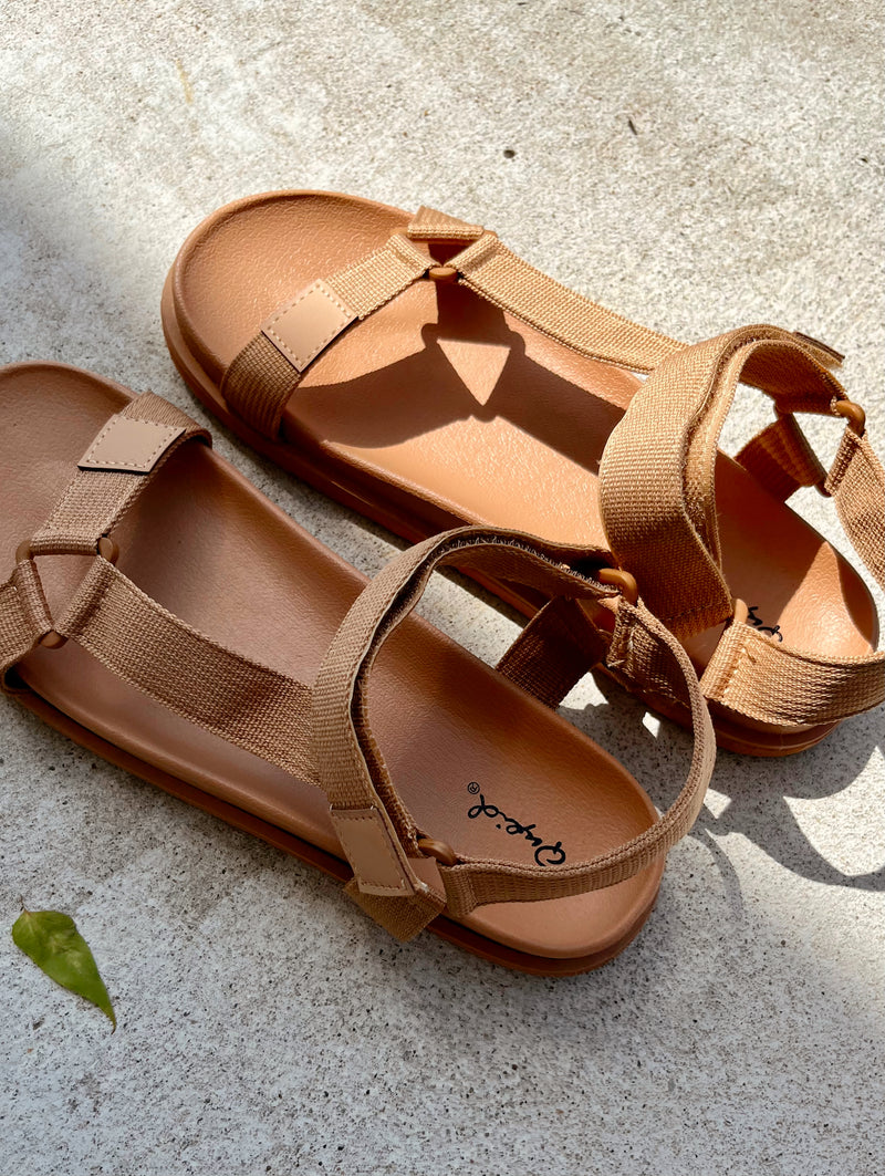 Tan Strappy Sandals